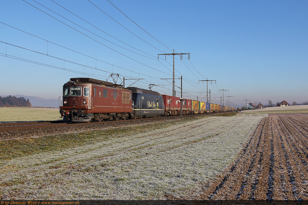 Kurz nachdem railCare die BLS Re 465 als tausch für die Railpool BR 186 erhalten hatte, fuhren die Re 465 erneute eine kurze Zeit beklebt bei den BLS. Dies führte zu sehr speziellen traktionen zwischen BLS und railCare. Am 11. Dezember 2013 bespannte die BLS Re 425 171 mit der bereits für railCare beklebten – als ’’Flash Fire’’ verkehrende – Re 465 018 den Lotras UKV-Zug ’’Ludwigshafen – Milano Segrate’’.