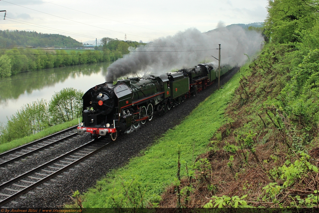 SNCF 141R 1244 ’’Mikado’’ mit der DB BR 41 018