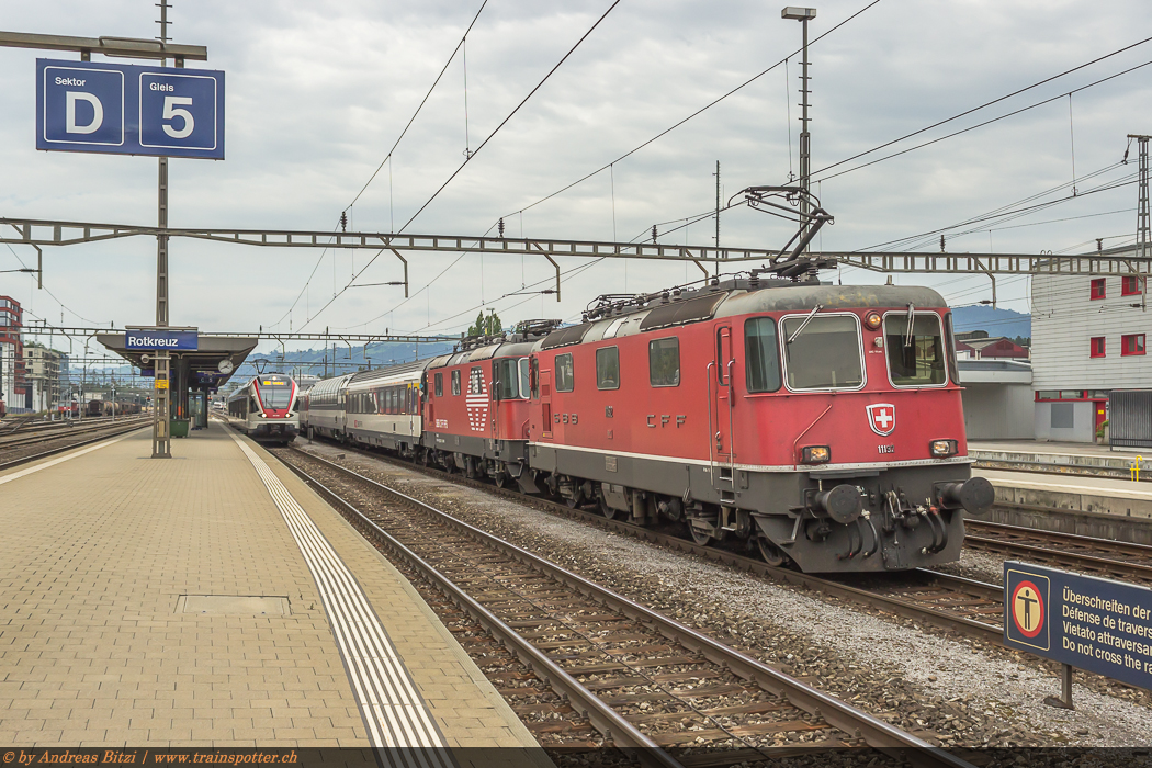 Nachdem die LION 420 222 am 17. Juli 2014 einen InterRegio ab Locarno bespannte, war in Göschenen Schluss. Am Sonntag, 20. Juli 2014 wurde sie schliesslich mit Zug von der 11192 von Göschenen nach Luzern geschleppt.