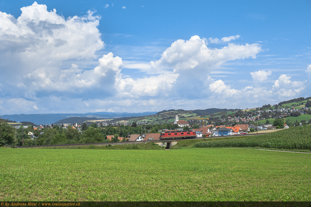SBB Cargo National 11636 ’’Vernier-Meyrin’’ am 24. Juli 2014 als Lokzug vom Rangierbahnhof Limmattal nach Muttenz.